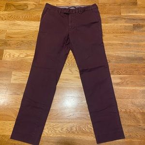 Vince Mens Burgundy Pants size 32